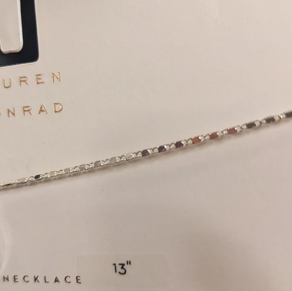 NWT Lauren Conrad‎ Silver Crystal Pendant Choker
